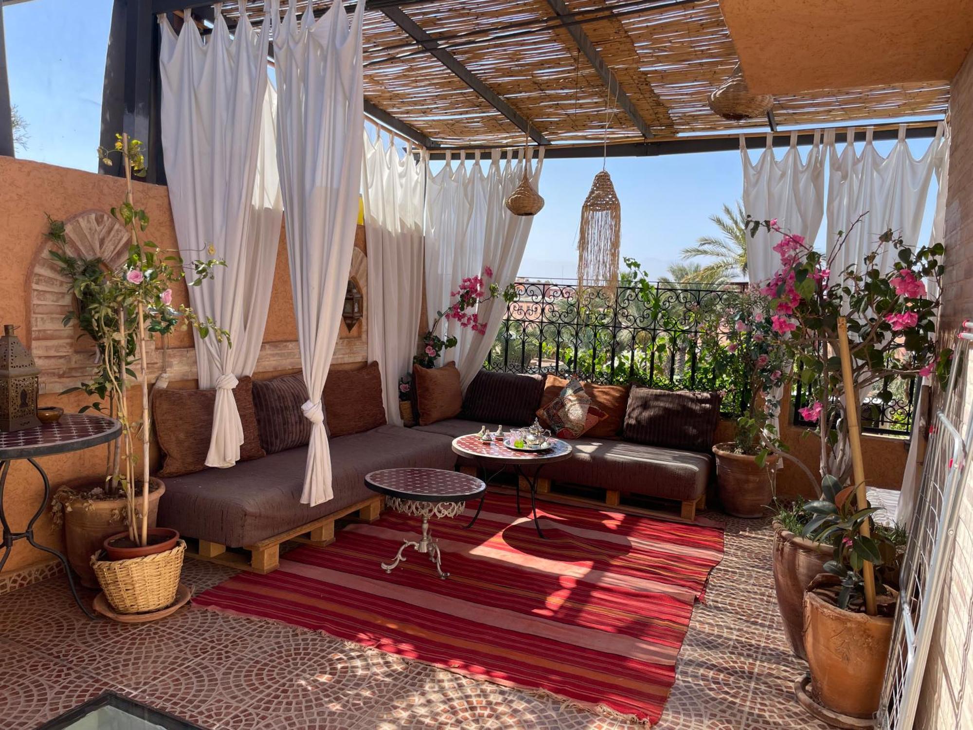 Riad Palmier Fleuri 马拉喀什 外观 照片